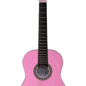 Guitare classique cordes de nylon pour enfant jusqu'à 6 ans (Rose)