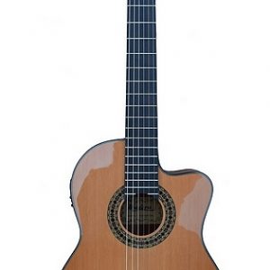 Guitare classique pleine grandeur 4/4 électrique cutaway.